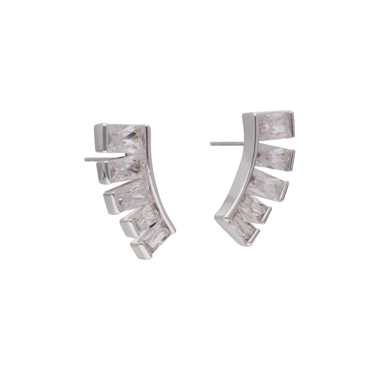 ARETES ANNE KLEIN ORCHID PLATEADO
