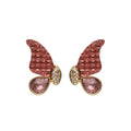 ARETES ANNE KLEIN POPPY ROSA