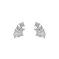 ARETES ANNE KLEIN TULIP PLATEADO