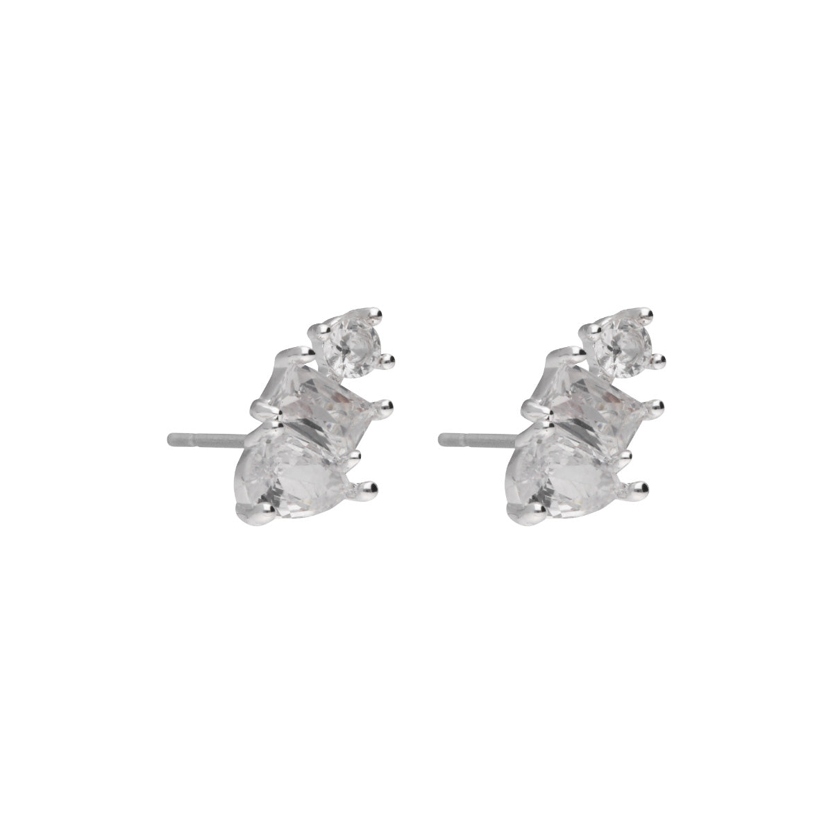 ARETES ANNE KLEIN TULIP PLATEADO