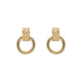 ARETES ANNE KLEIN CLOVER DORADO