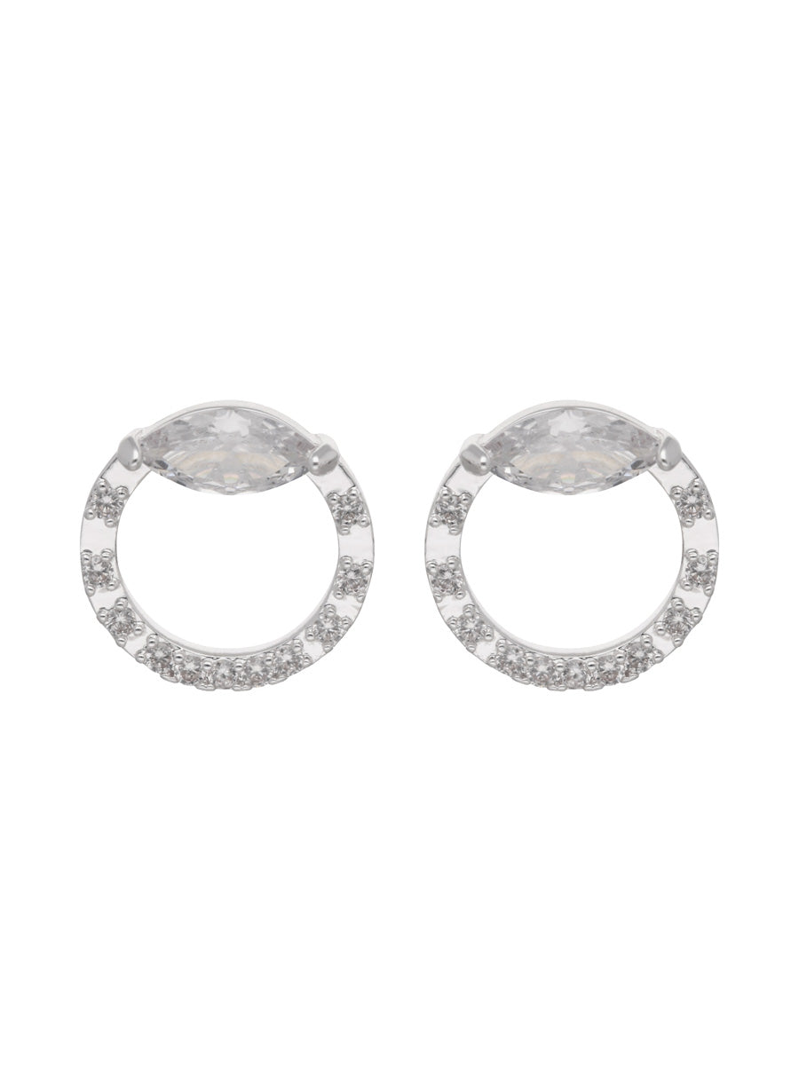 ARETES ANNE KLEIN TULIP PLATEADO