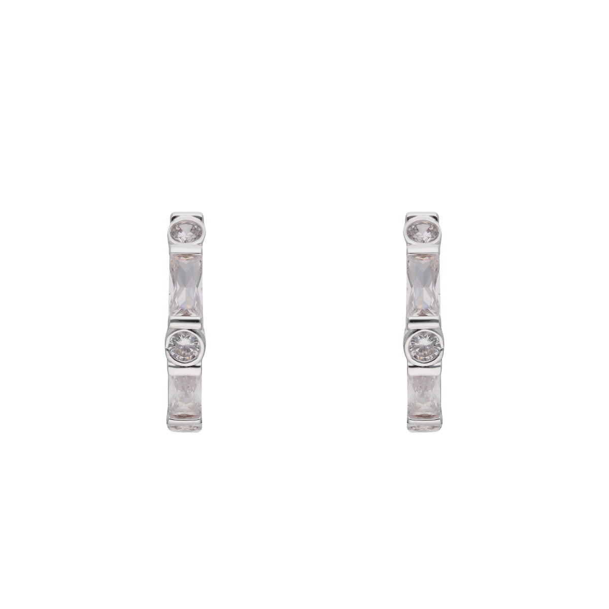 ARETES ANNE KLEIN ORCHID PLATEADO