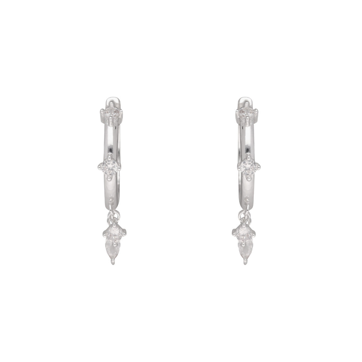ARETES ANNE KLEIN TULIP PLATEADO