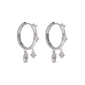 ARETES ANNE KLEIN TULIP PLATEADO
