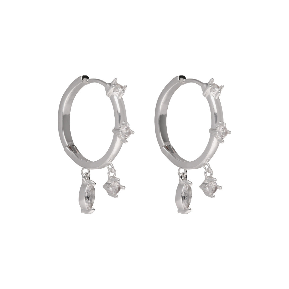 ARETES ANNE KLEIN TULIP PLATEADO