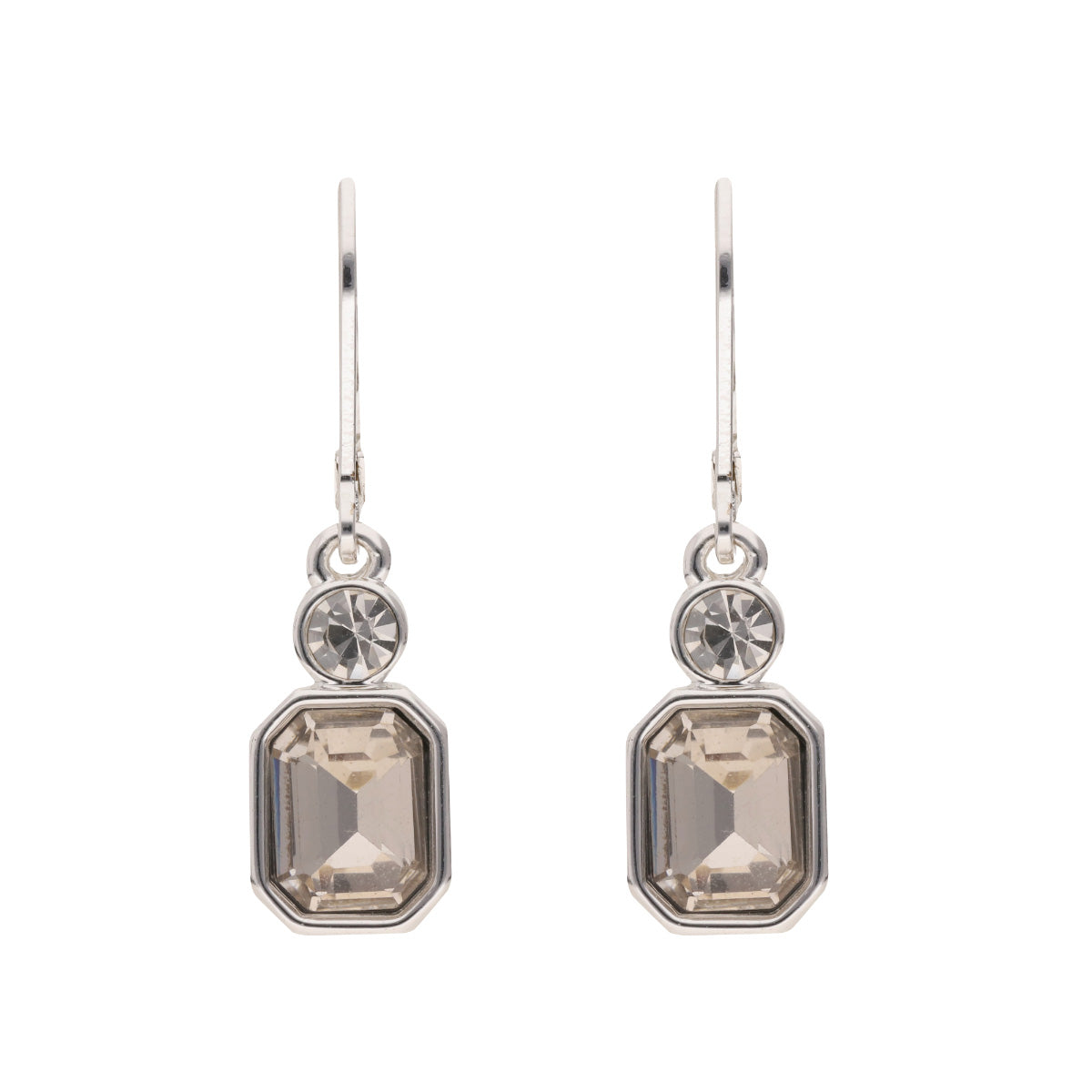 ARETES ANNE KLEIN MIDNIGHT LOVE PLATEADO