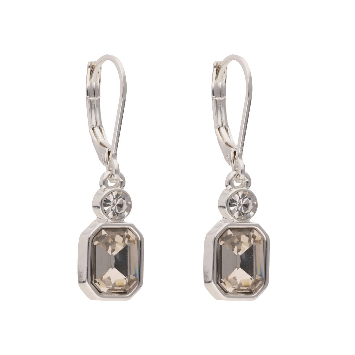 ARETES ANNE KLEIN MIDNIGHT LOVE PLATEADO