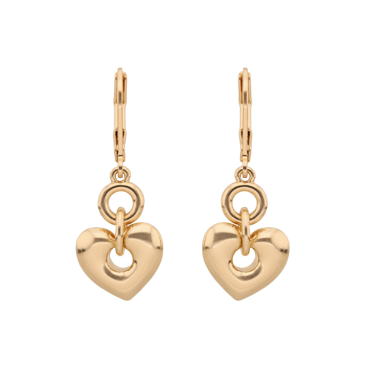 ARETES ANNE KLEIN HOLIDAY HEARTS DORADO