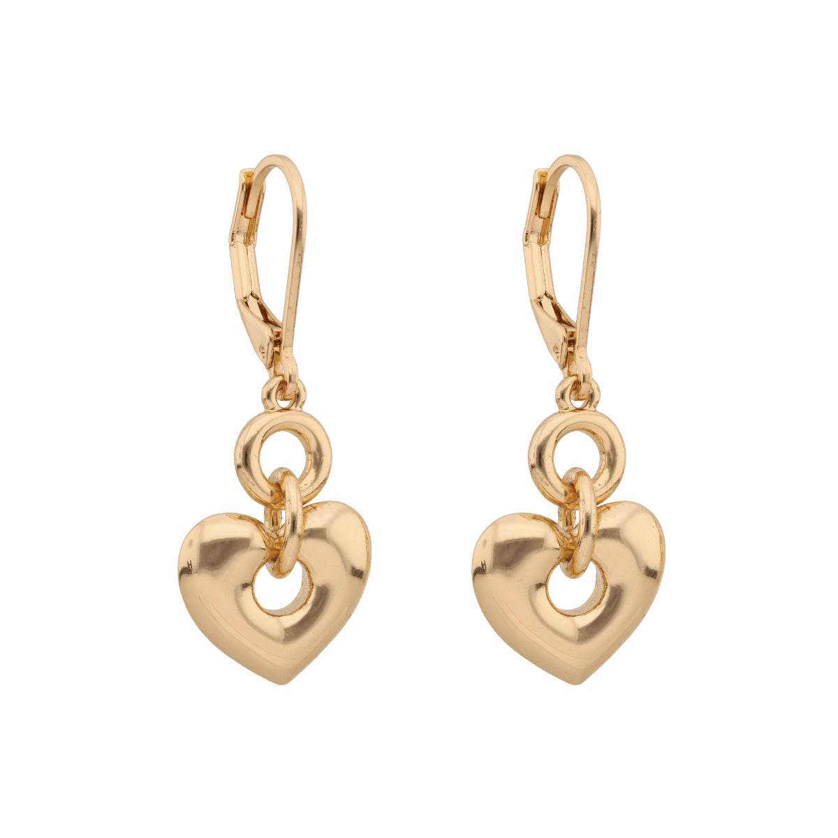 ARETES ANNE KLEIN HOLIDAY HEARTS DORADO