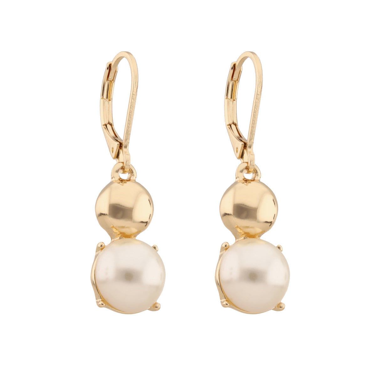 ARETES ANNE KLEIN PEARLS PROMISE DORADO