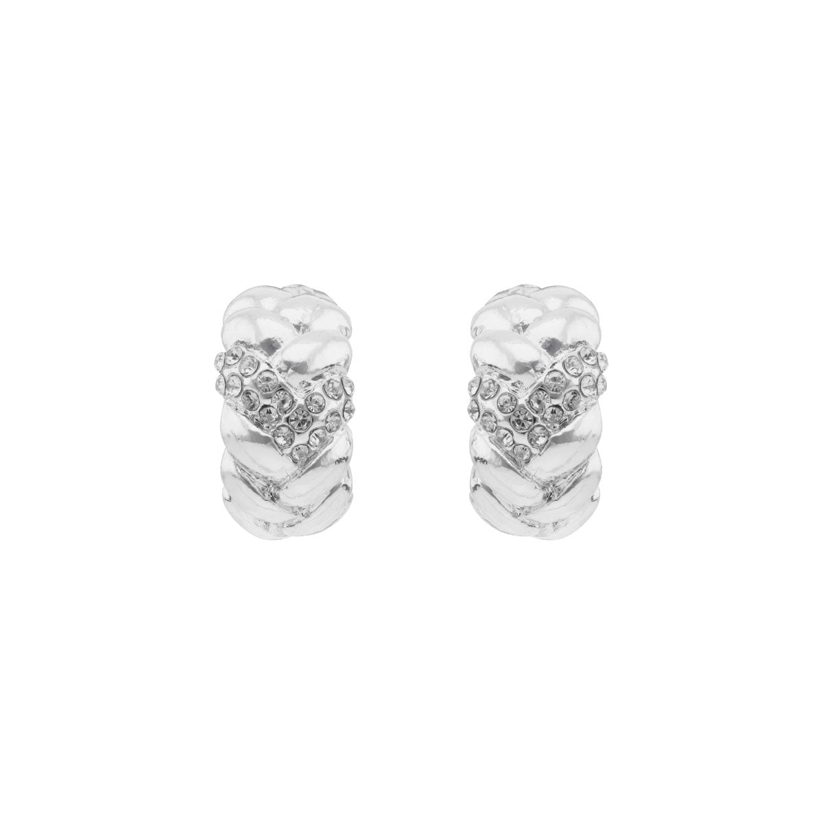 ARETES ANNE KLEIN JOYFUL GLOW PLATEADO
