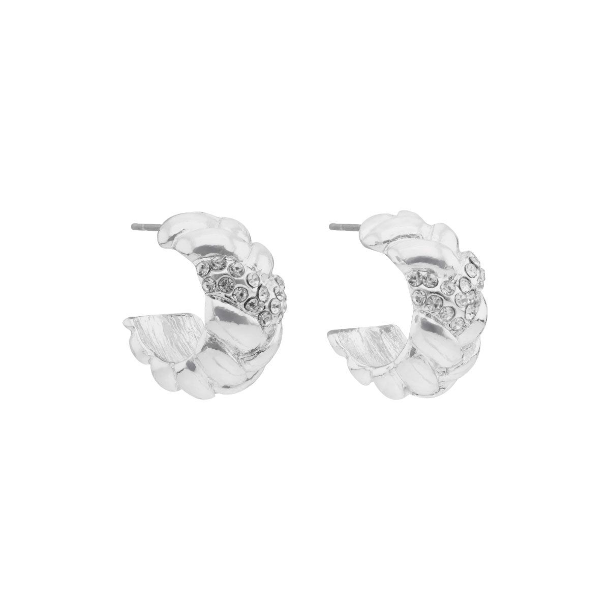 ARETES ANNE KLEIN JOYFUL GLOW PLATEADO