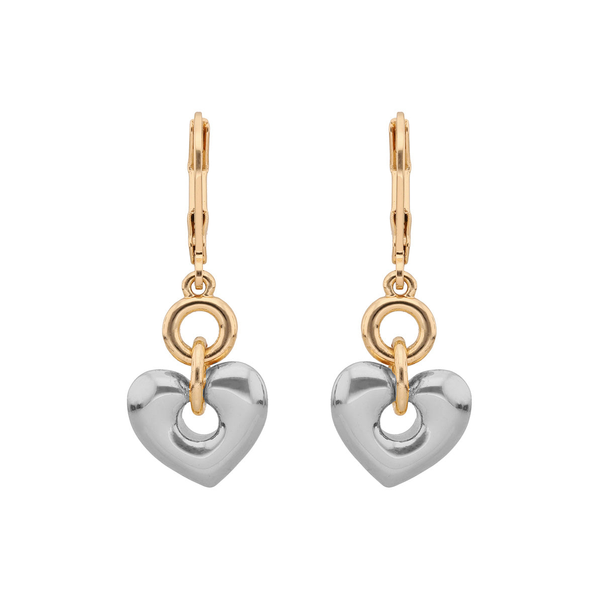 ARETES ANNE KLEIN HOLIDAY HEARTS DORADO