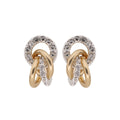 ARETES ANNE KLEIN DANCING PETALS DORADO
