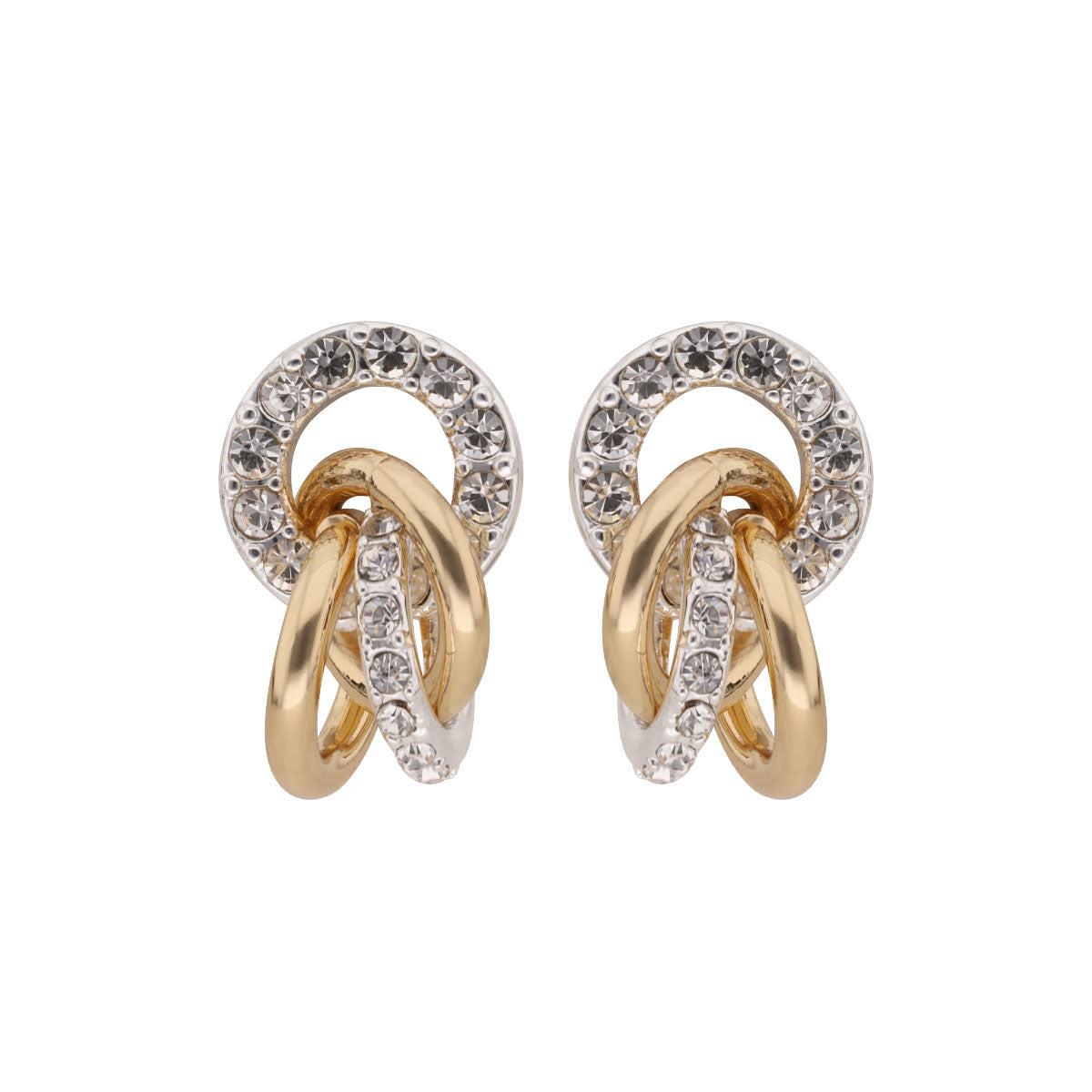 ARETES ANNE KLEIN DANCING PETALS DORADO
