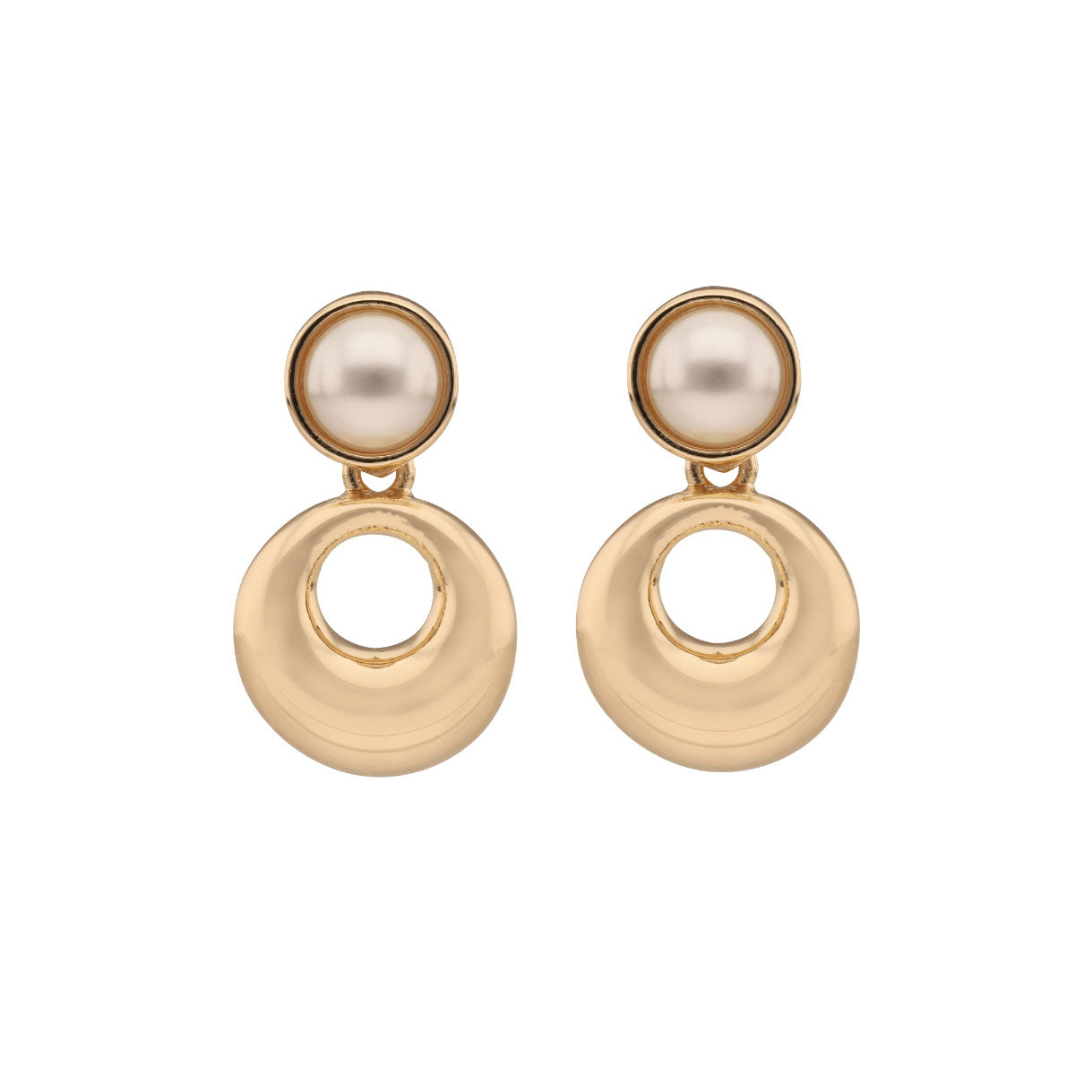 ARETES ANNE KLEIN DANCING PETALS DORADO