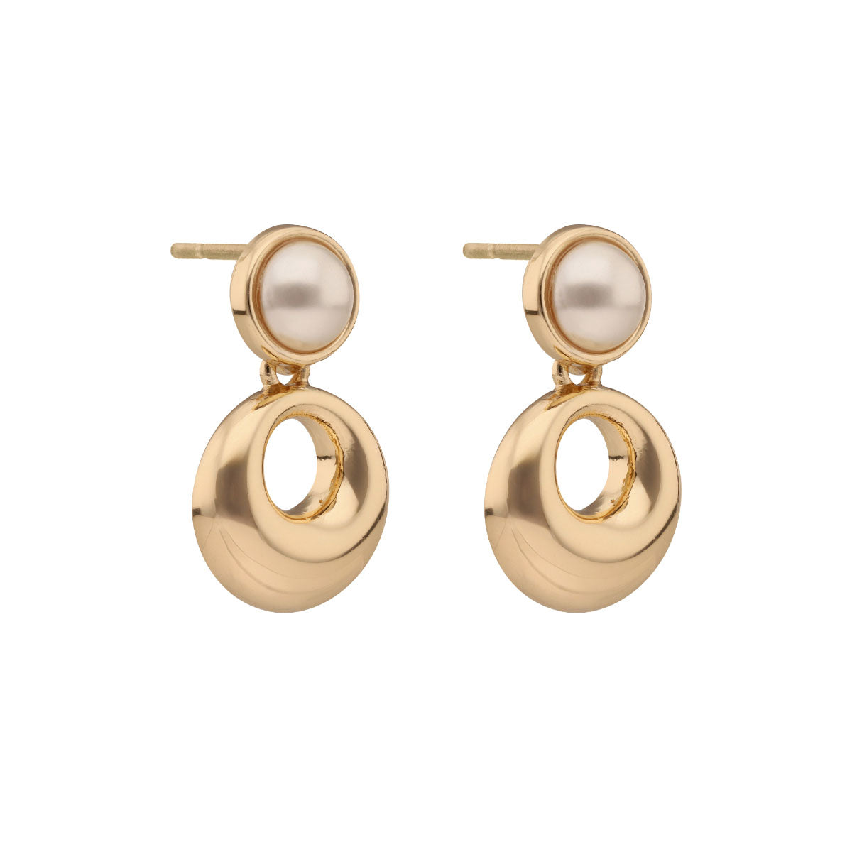 ARETES ANNE KLEIN DANCING PETALS DORADO