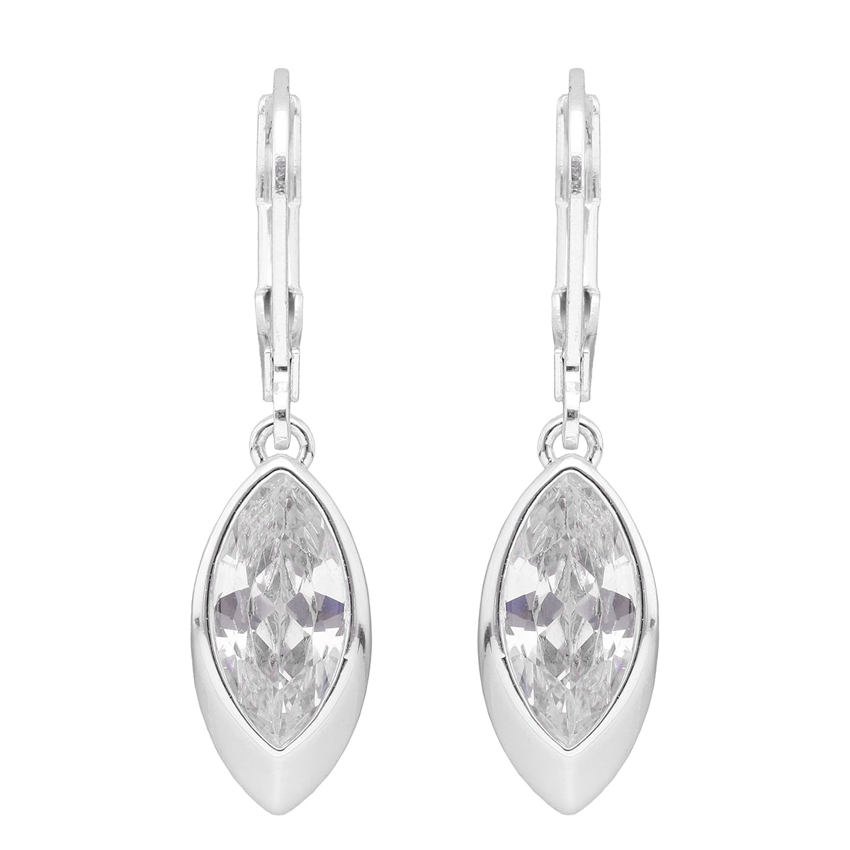 ARETES ANNE KLEIN COLOR PLATEADO FORMA GOTA 01G01208