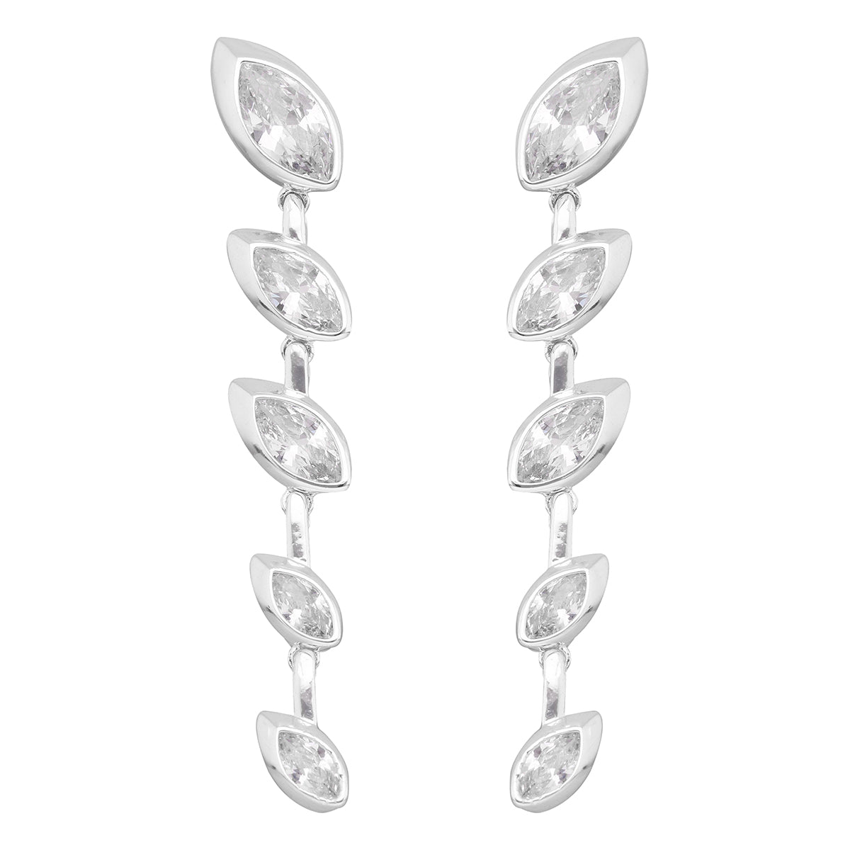 ARETES ANNE KLEIN COLOR PLATEADO FORMA ASIMETRICO 01G01209