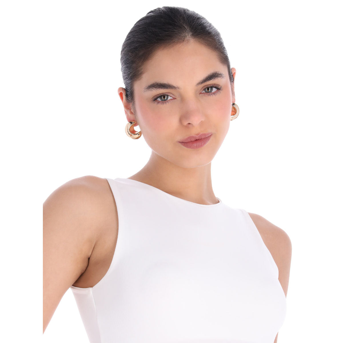 ARETES ANNE KLEIN DANCING PETALS DORADO