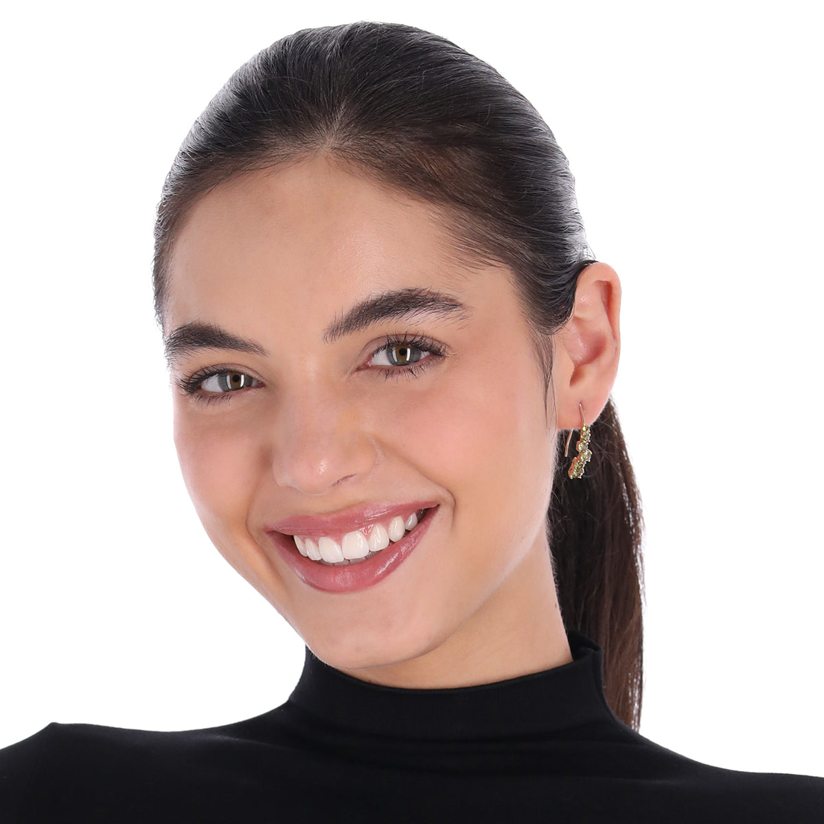 ARETES ANNE KLEIN COLOR DORADO FORMA ASIMETRICO 01G01253