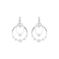 ARETES ANNE KLEIN GLIMMERING EARS PLATEADO