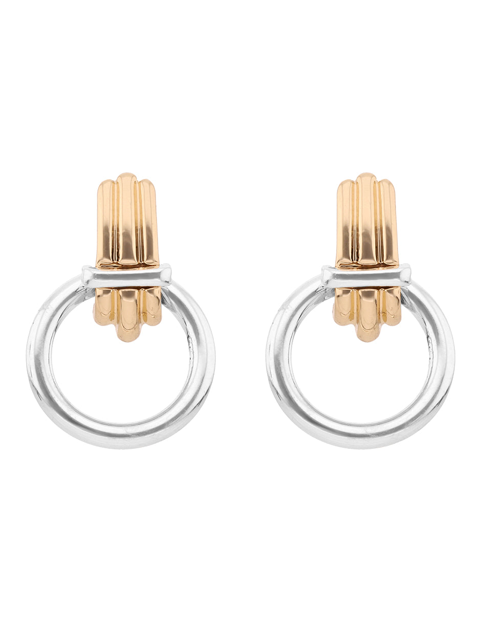 ARETES ANNE KLEIN COLOR DORADO FORMA CIRCULAR 01G01283