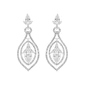 ARETES ANNE KLEIN GLIMMERING EARS PLATEADO