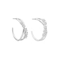 ARETES ANNE KLEIN GLIMMERING EARS PLATEADO