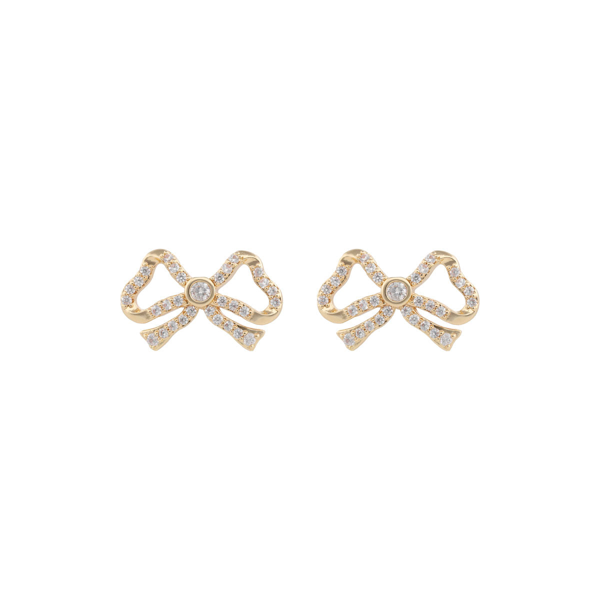 ARETES ANNE KLEIN GLIMMERING EARS DORADO