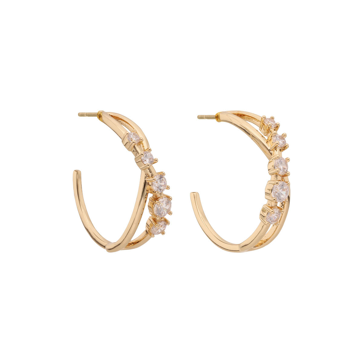 ARETES ANNE KLEIN GLIMMERING EARS DORADO