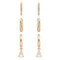 ARETES ANNE KLEIN COLOR DORADO FORMA ASIMETRICO 01G01368