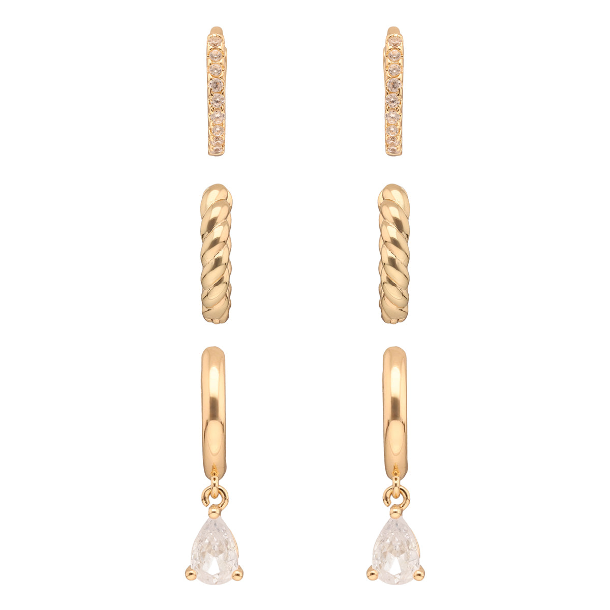 ARETES ANNE KLEIN COLOR DORADO FORMA ASIMETRICO 01G01368