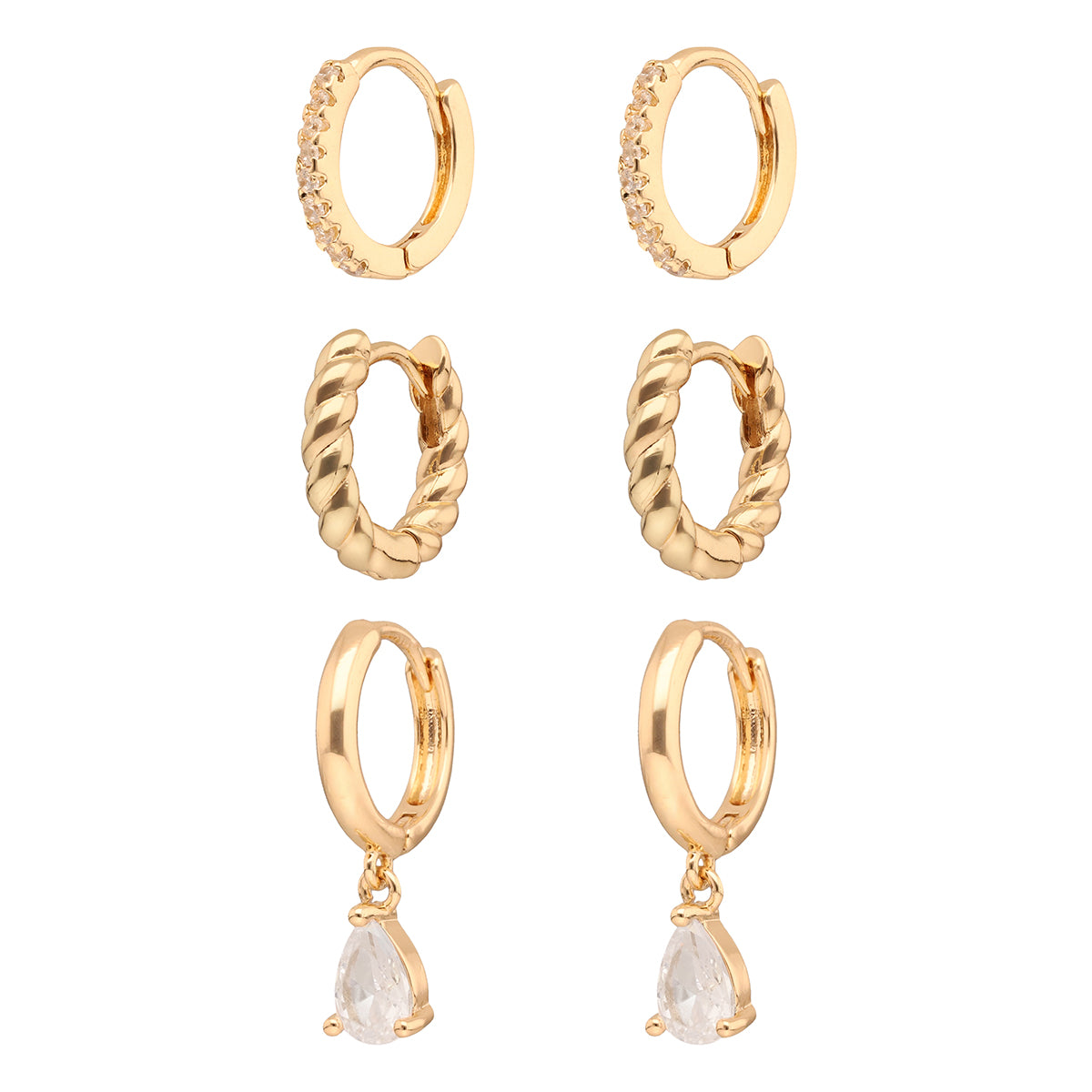 ARETES ANNE KLEIN COLOR DORADO FORMA ASIMETRICO 01G01368