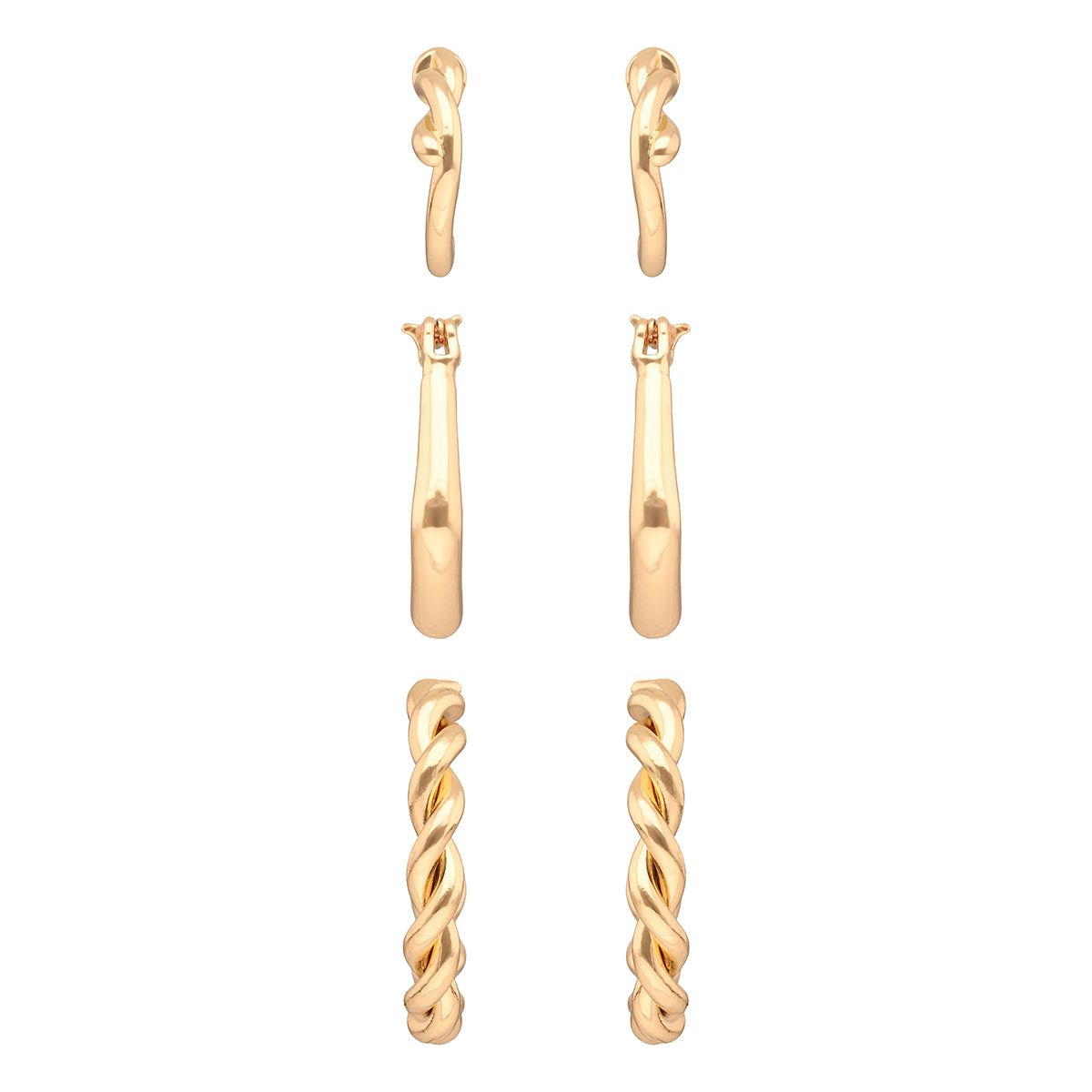 ARETES ANNE KLEIN COLOR DORADO FORMA ASIMETRICO 01G01371
