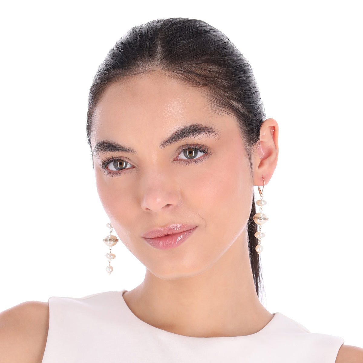 ARETES ANNE KLEIN TINSEL LOVE DORADO