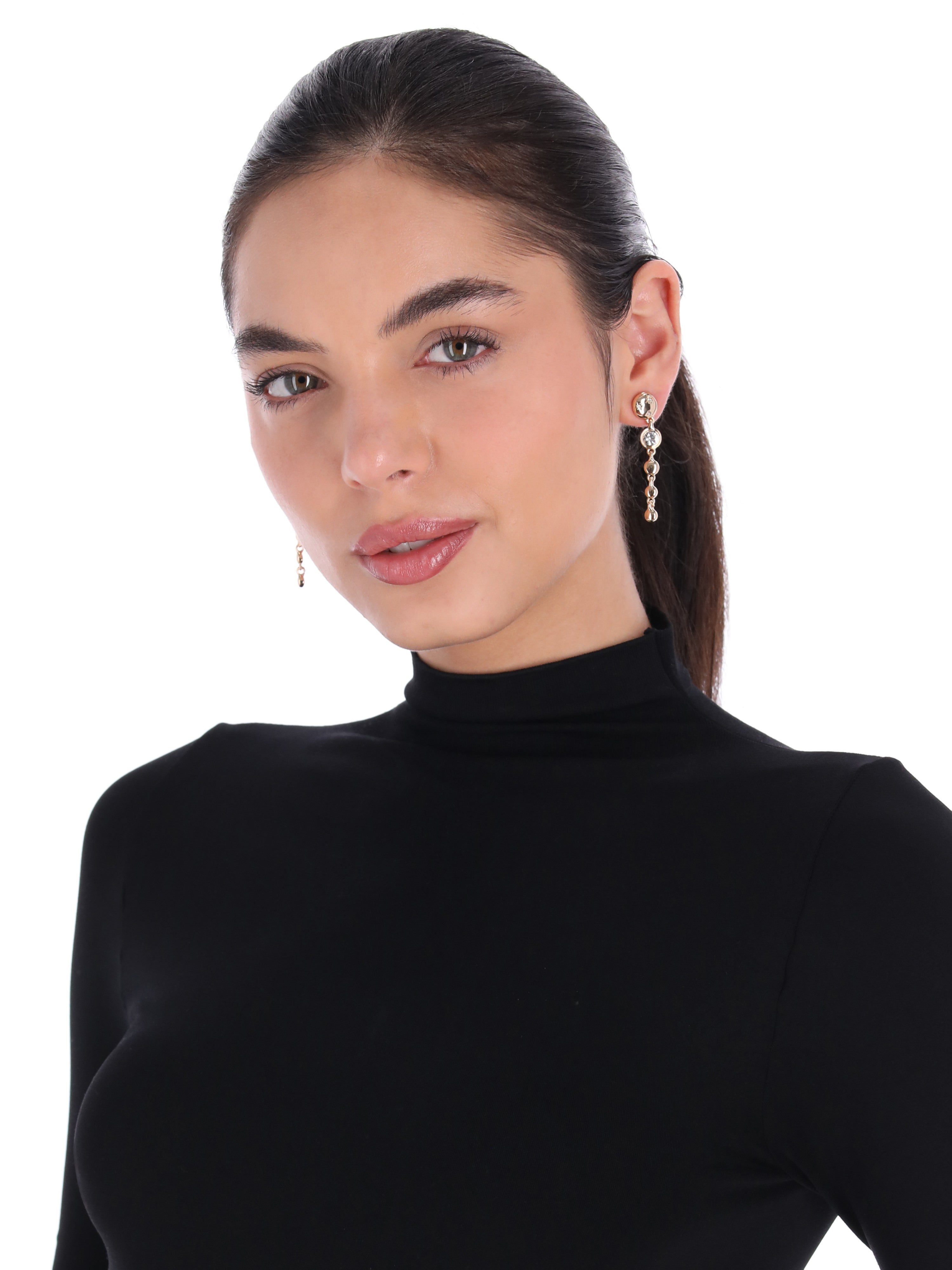 ARETES ANNE KLEIN COLOR DORADO FORMA CIRCULAR 01G01443