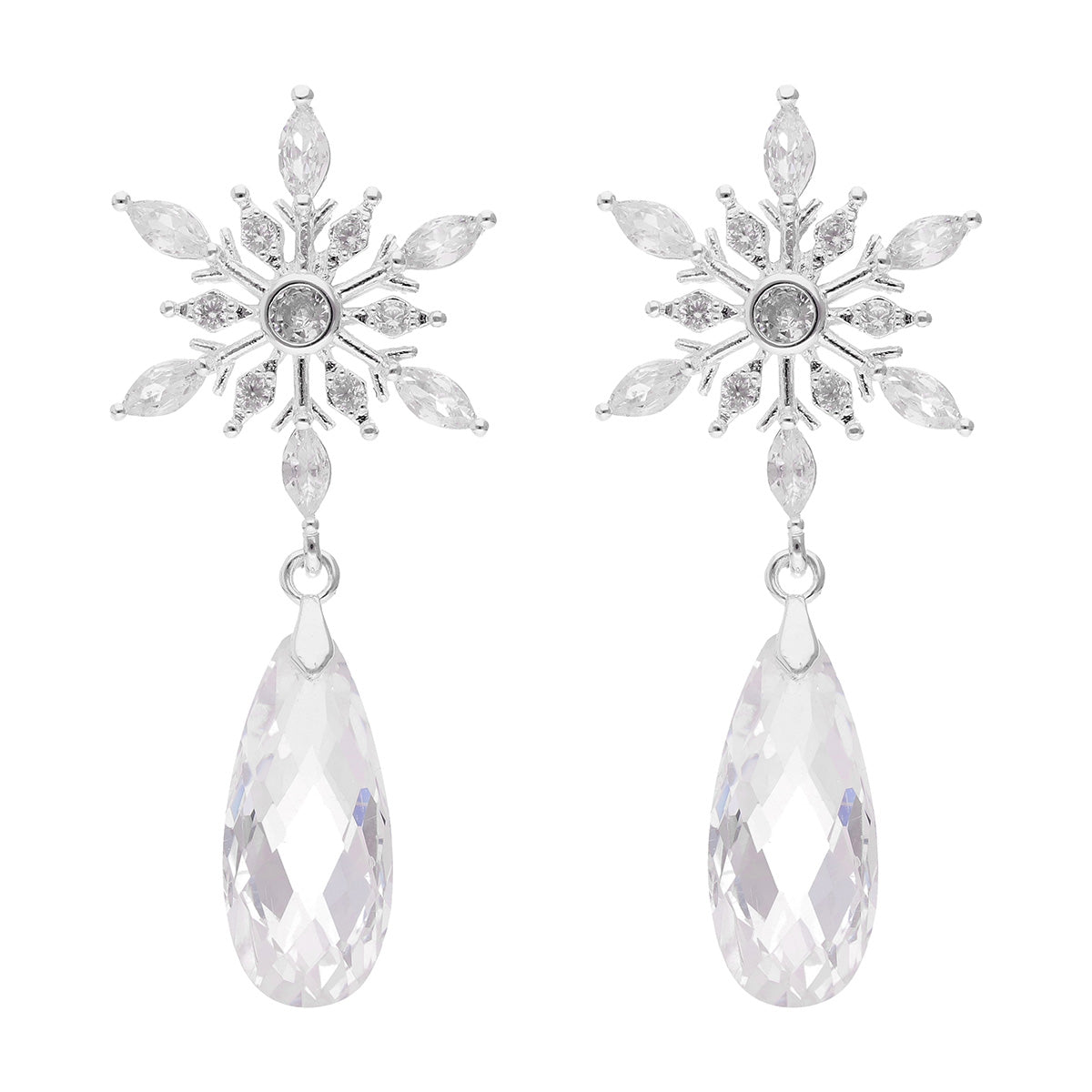ARETES ANNE KLEIN FEELING FROSTY PLATEADO