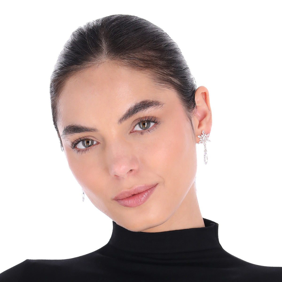 ARETES ANNE KLEIN FEELING FROSTY PLATEADO