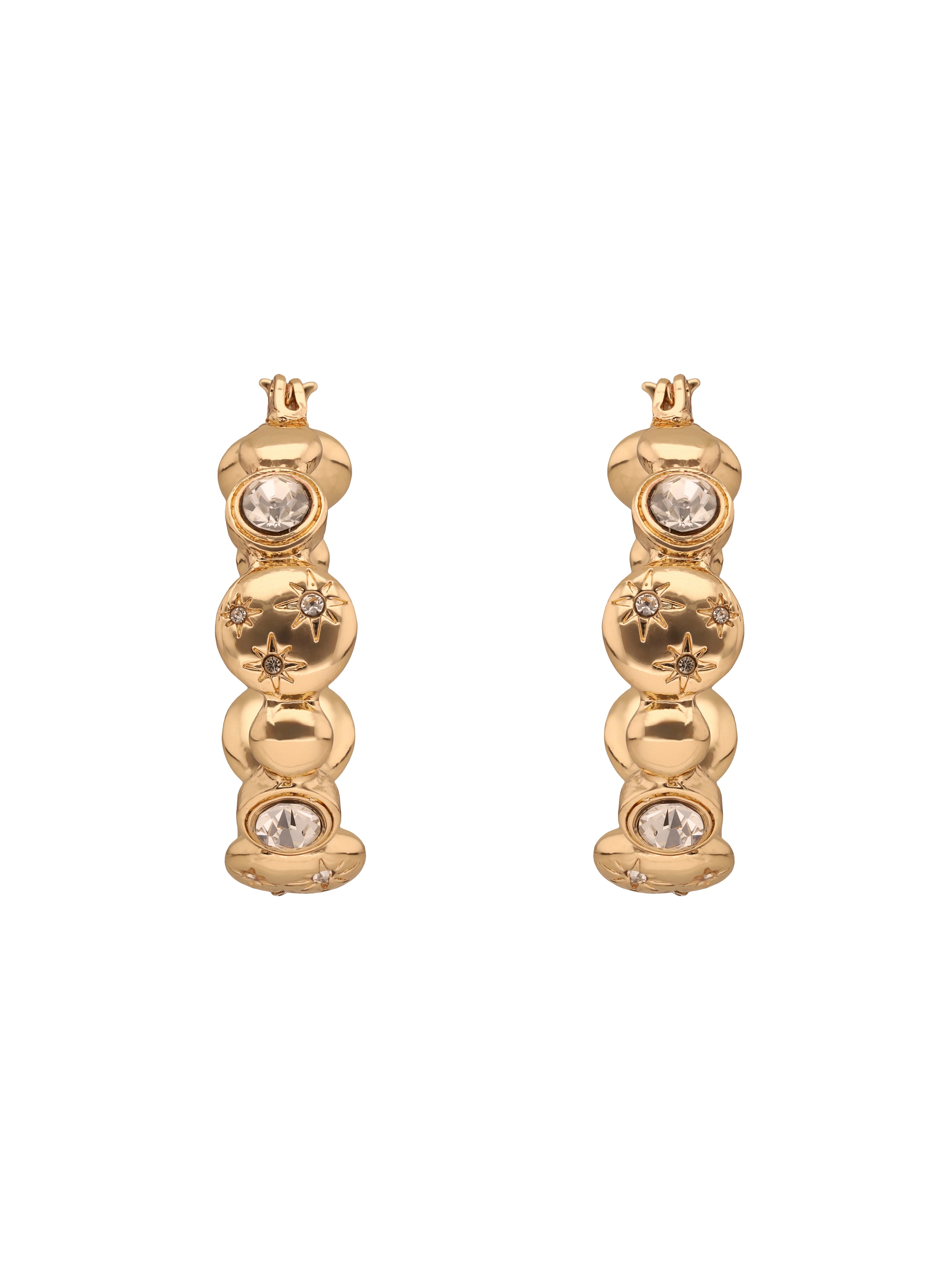 ARETES ANNE KLEIN COLOR DORADO FORMA CIRCULAR 01G01490