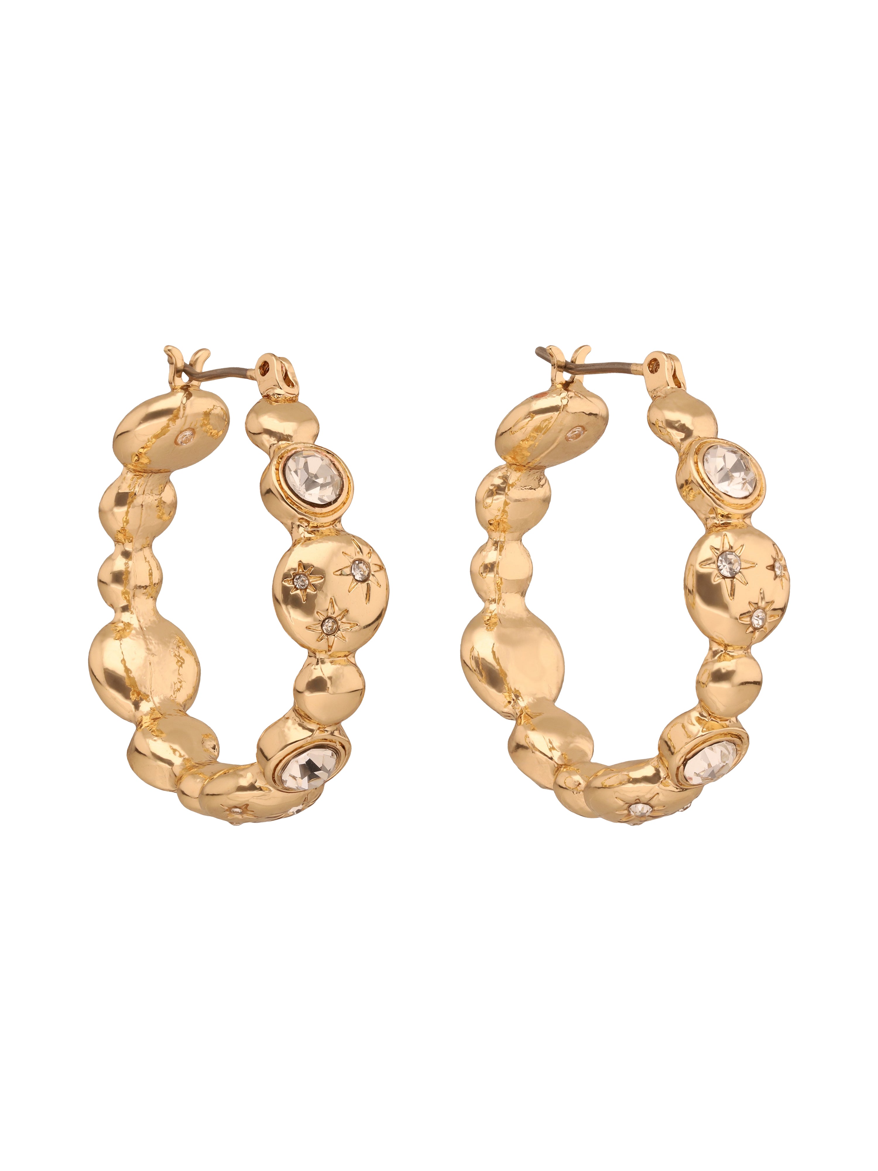 ARETES ANNE KLEIN COLOR DORADO FORMA CIRCULAR 01G01490
