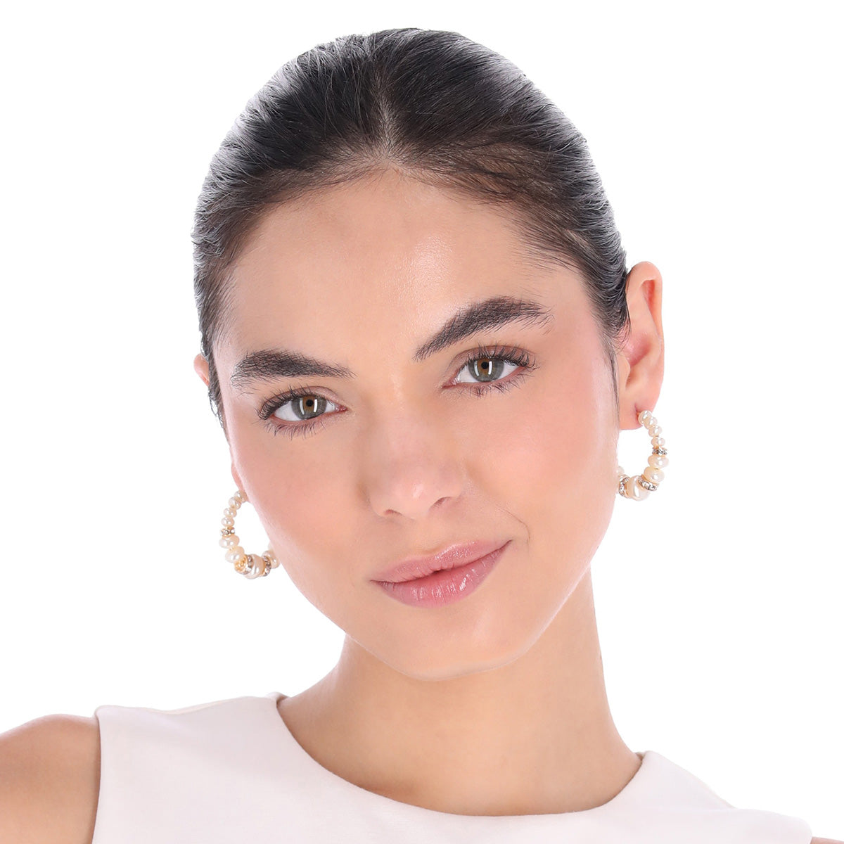 ARETES ANNE KLEIN TINSEL LOVE DORADO