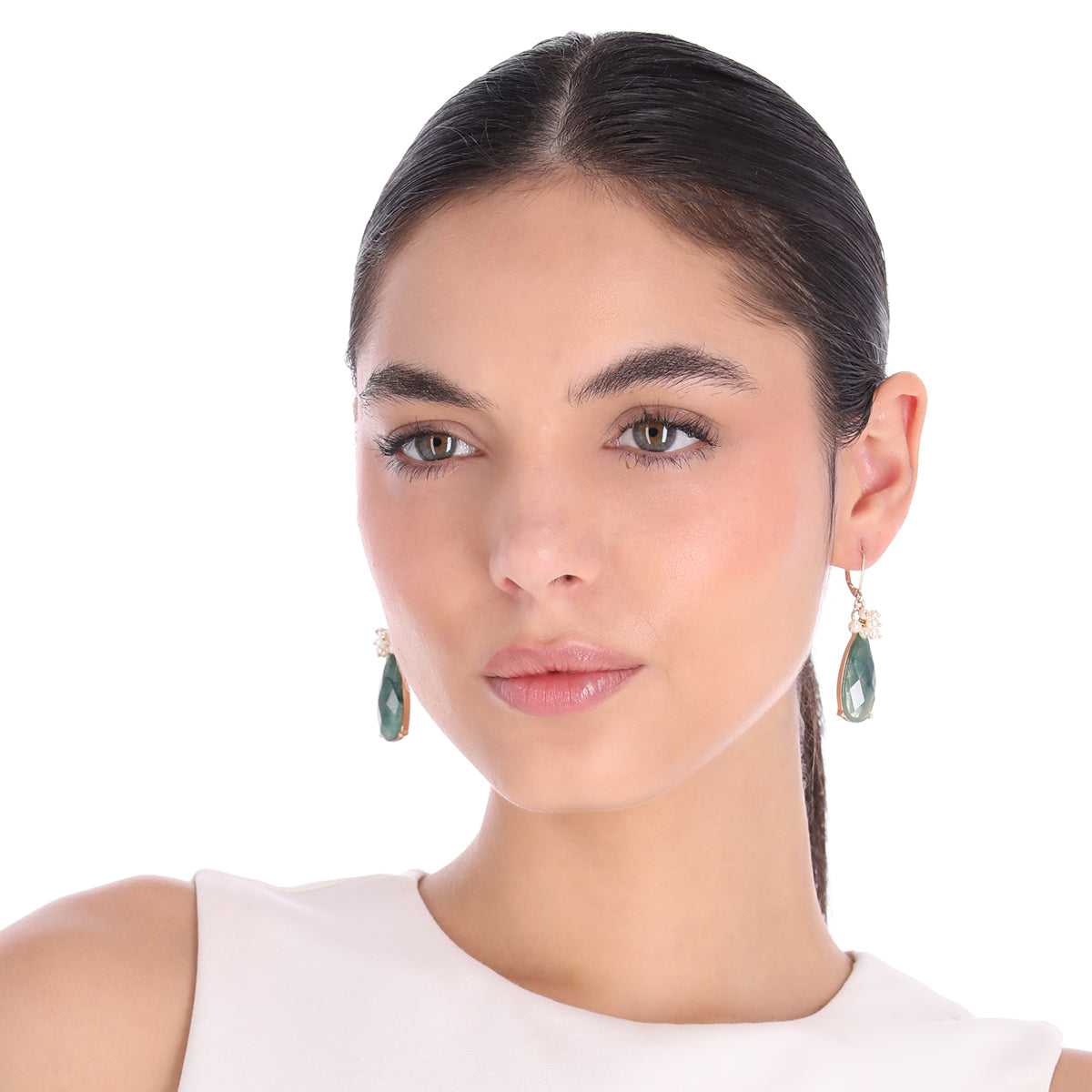 ARETES ANNE KLEIN COLOR DORADO FORMA ASIMETRICO 01G01503