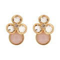 Aretes Color Dorado Anne Klein Forma Flor Tipo BotÃ³n , Cierre Tipo Poste, Familia Fort Lauderdale, Contenido 1 Par De Aretes