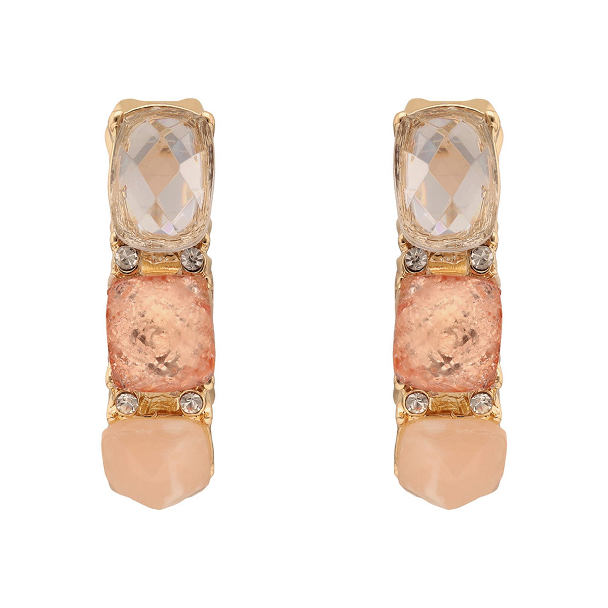 ARETES ANNE KLEIN ALEACION DE METALES COLOR MULTICOLOR FORMA ASIMETRICO 01G01554