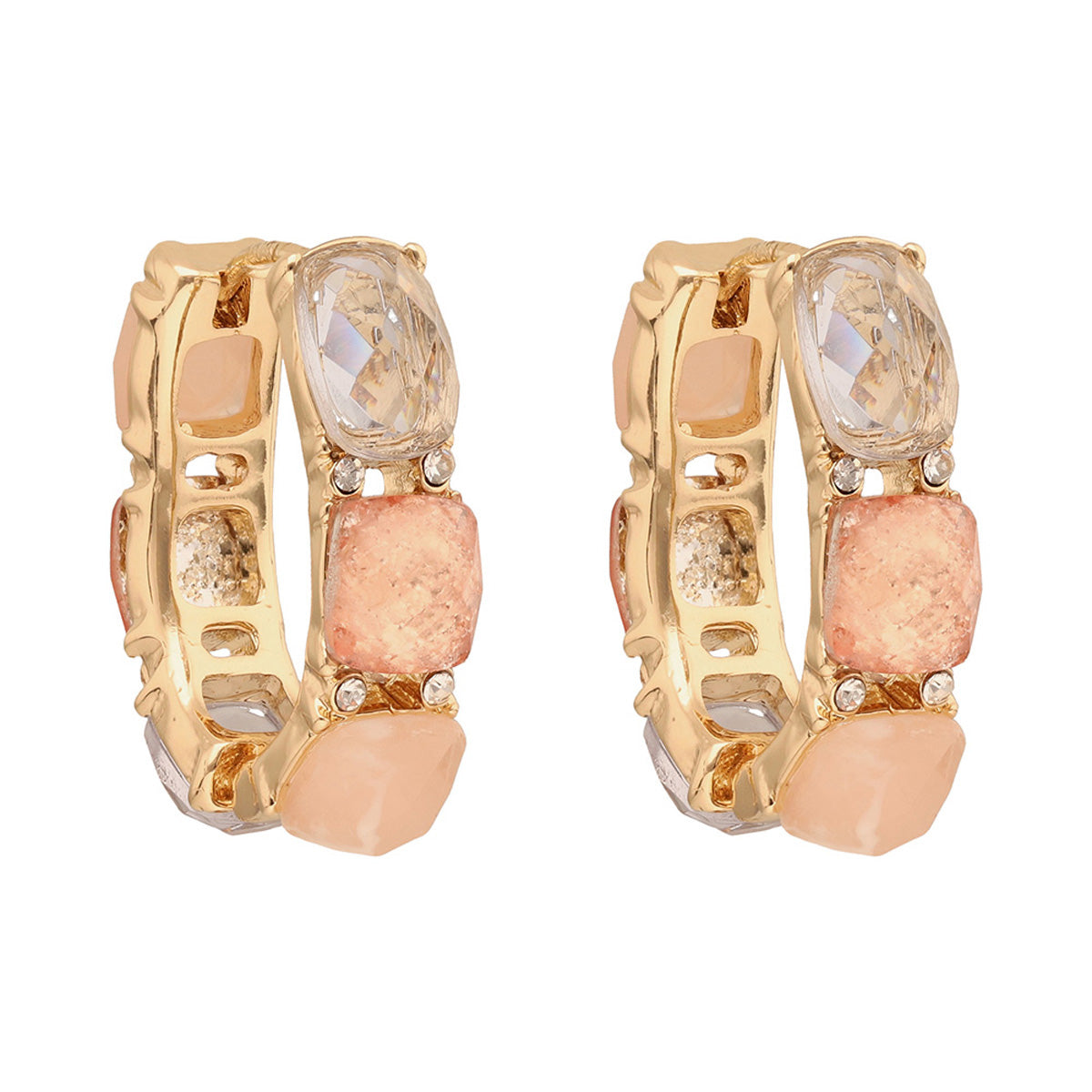ARETES ANNE KLEIN ALEACION DE METALES COLOR MULTICOLOR FORMA ASIMETRICO 01G01554