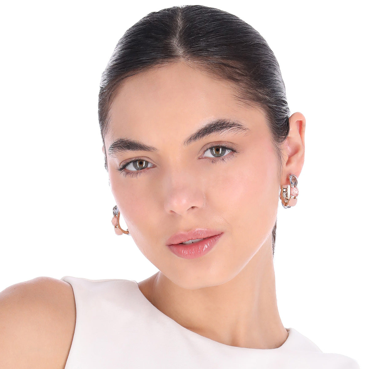ARETES ANNE KLEIN ALEACION DE METALES COLOR MULTICOLOR FORMA ASIMETRICO 01G01554