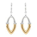 ARETES ANNE KLEIN ALEACION DE METALES COLOR BITONO FORMA ASIMETRICO 01G01559
