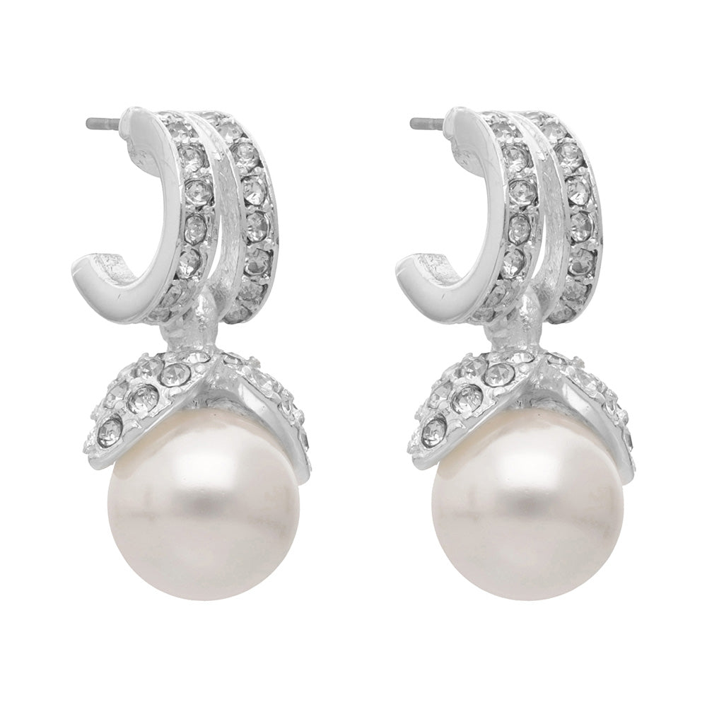 Aretes Anne Klein Color Plateado Para Mujer Contenido 1 Par De Aretes 01G01574